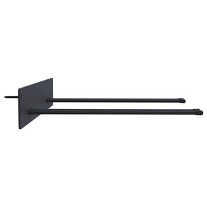 Gerätehalter Wandmontage, 8er Set, Schwarz