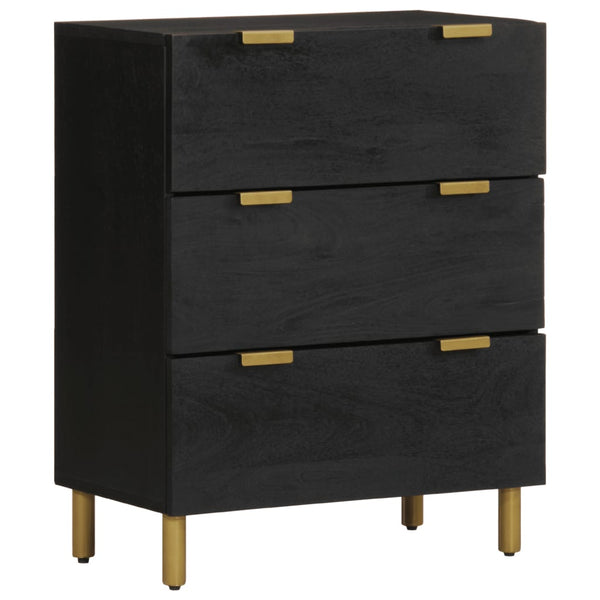 Schwarze Sideboards 60x33x75cm, 2er-Set
