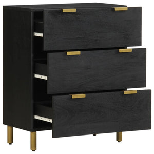 Schwarze Sideboards 60x33x75cm, 2er-Set