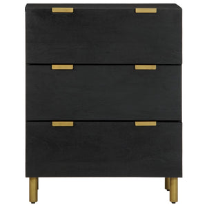 Schwarze Sideboards 60x33x75cm, 2er-Set