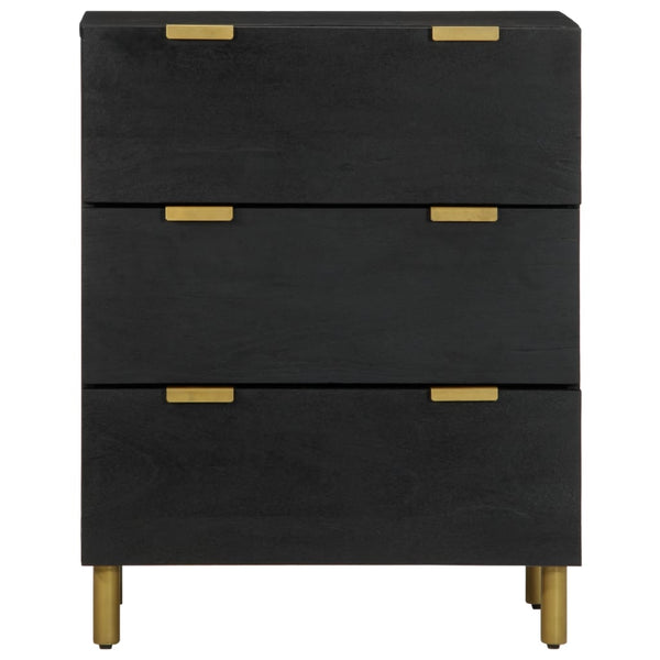 Schwarze Sideboards 60x33x75cm, 2er-Set