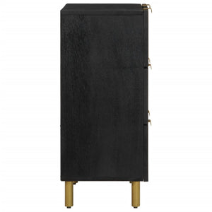Schwarze Sideboards 60x33x75cm, 2er-Set