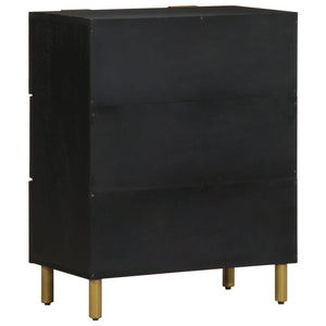 Schwarze Sideboards 60x33x75cm, 2er-Set