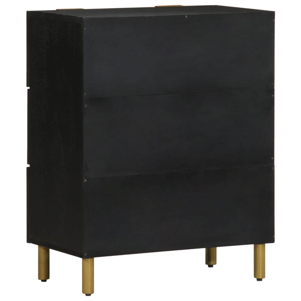 Schwarze Sideboards 60x33x75cm, 2er-Set