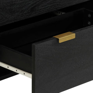 Schwarze Sideboards 60x33x75cm, 2er-Set
