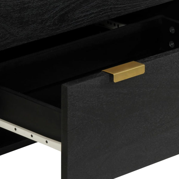 Schwarze Sideboards 60x33x75cm, 2er-Set