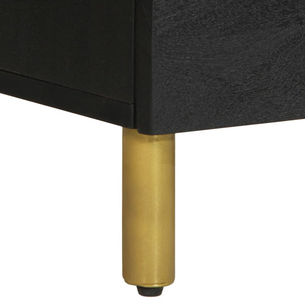 Schwarze Sideboards 60x33x75cm, 2er-Set