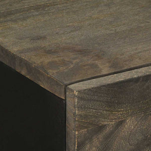 Schwarze Sideboards 60x33x75cm Mango Massivholz 2er Set