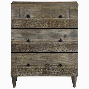 Sideboards 2er Set Hellgrau Mango Massivholz