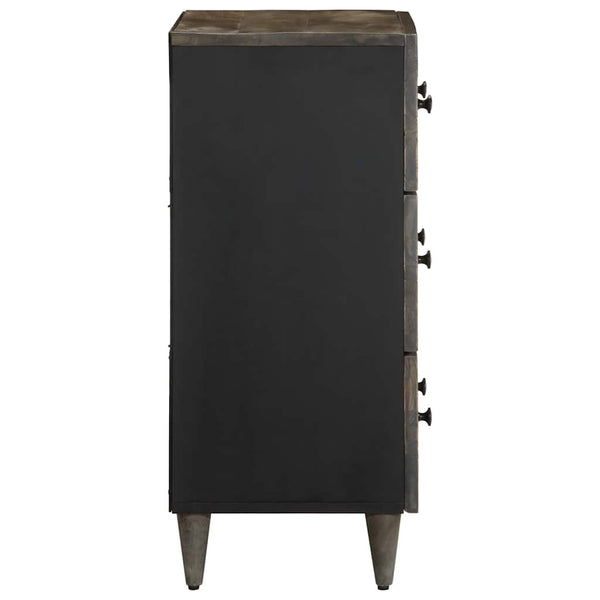 Sideboards 2er Set Hellgrau Mango Massivholz