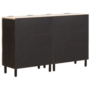 Sideboard 2er Set Weiß Gewaschen 60x33x75 cm