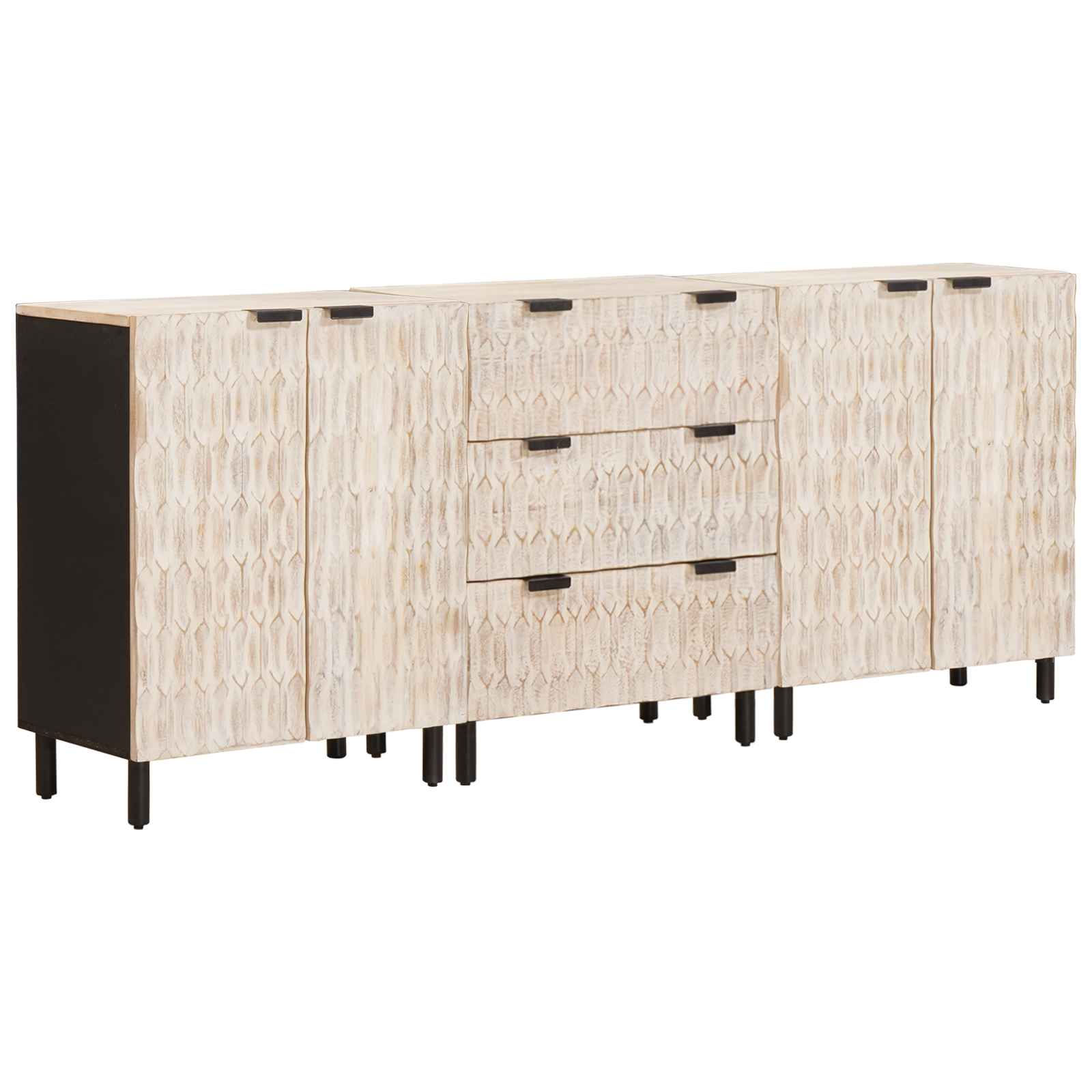 Sideboard Weiß Gewaschen 180 cm