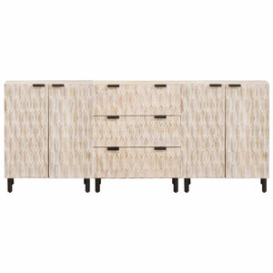 Sideboard Weiß Gewaschen 180 cm