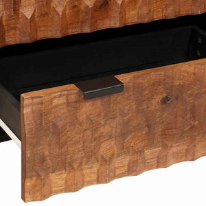Akazienbraunes Sideboard, 2-teilig, 60x33x75cm
