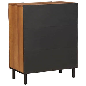 Akazienbraunes Sideboard, 2-teilig, 60x33x75cm