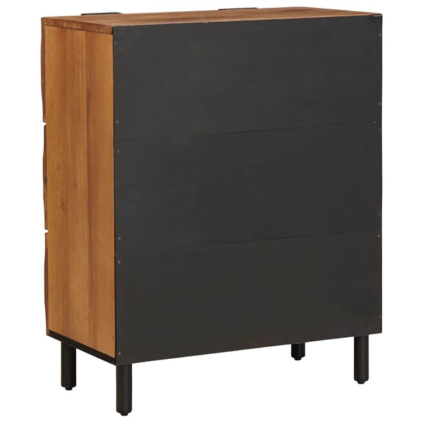 Akazienbraunes Sideboard, 2-teilig, 60x33x75cm