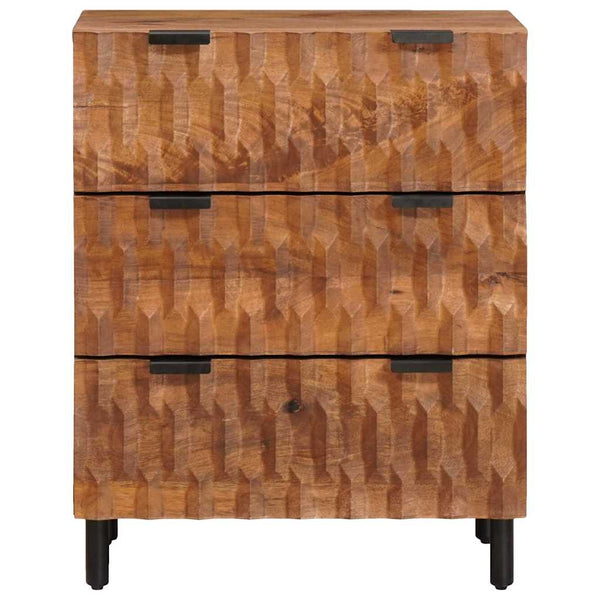 Akazienbraunes Sideboard, 2-teilig, 60x33x75cm