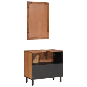 Badmöbel Set Akazie Braun Massivholz Mango