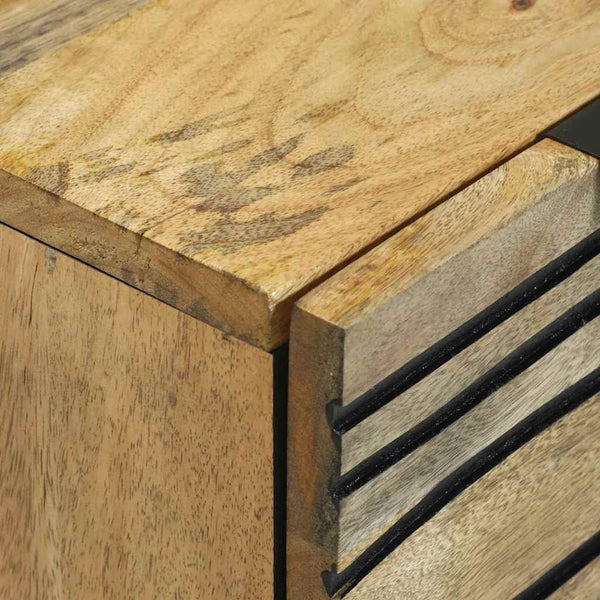 Massivholz Mango Sideboard Set, 2-teilig
