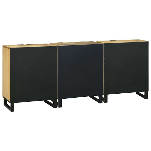Badezimmermöbel Set mit Schubladen, 3-teilig, Braun