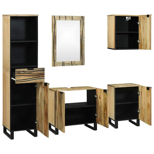 Badezimmermöbel Set Braun 5-teilig