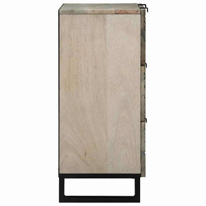 Sideboard Set Weiß Mango Massivholz 2er