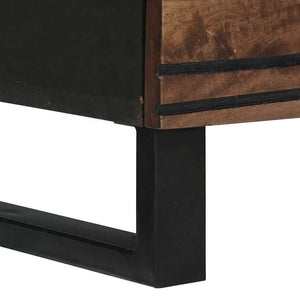 Sideboard Set 2er Walnuss Mango Massivholz