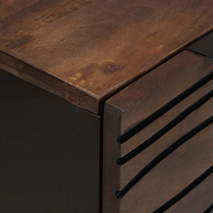 Sideboard Set 2er Walnuss Mango Massivholz