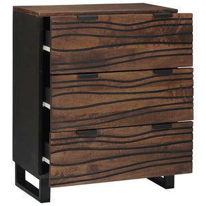 Sideboard Set 2er Walnuss Mango Massivholz