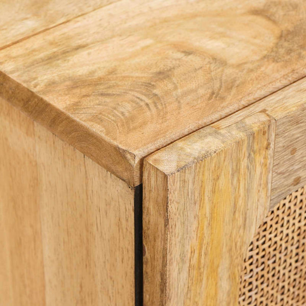 Sideboard 2er Set Braun Mango Massivholz