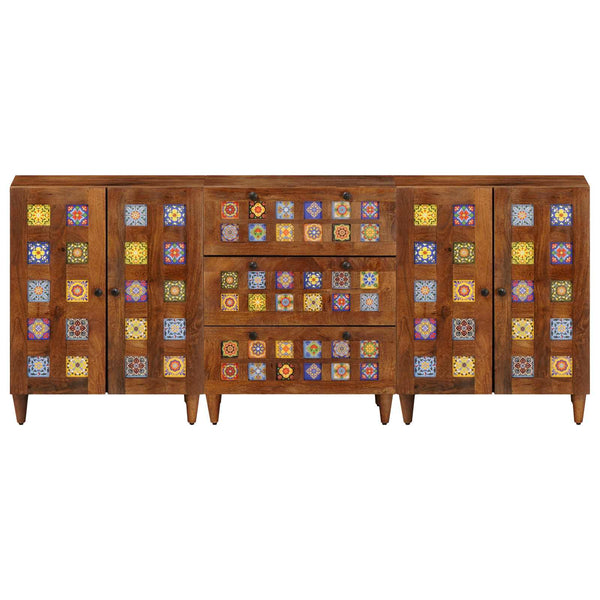 Walnuss Sideboard Mango Massivholz 60 cm