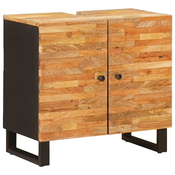 Badezimmer Set Mango Massivholz 5-teilig