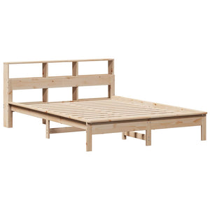 Massivholzbett 120x200 Kiefer mit Regal