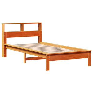 Massivholzbett mit Regal 90x200 cm