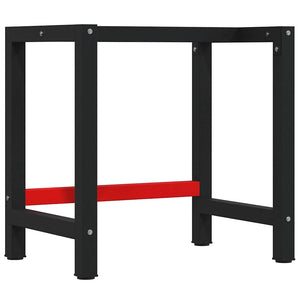 Werkbank Dunkelbraun Eiche Massivholz 100x60 cm