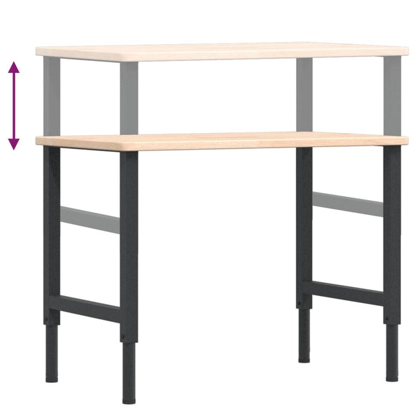 Werkbank Eiche Massivholz 100x60 cm