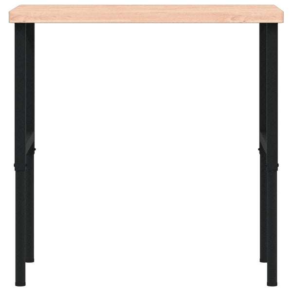 vidaXL Établi 100x60x(73-99,5) cm Bois massif de hêtre Rectangulaire