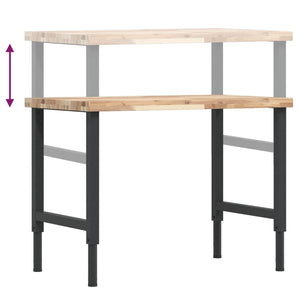Werkbank Akazie Massivholz 100x60 cm