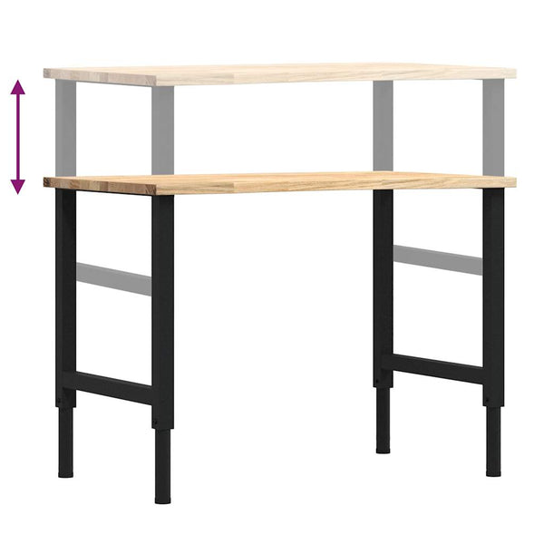 Werkbank Eiche Massivholz 100x60 cm