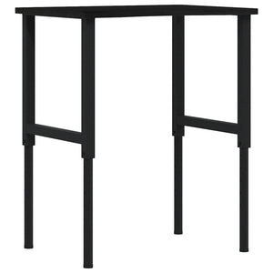 Werkbank Dunkelbraun Eiche Massivholz 80x60 cm