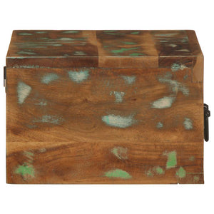 vidaXL Table de chevet murale en bois de récupération massif