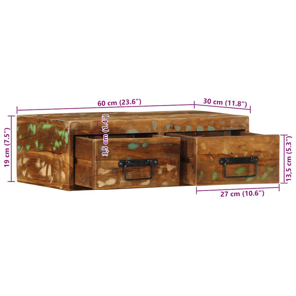 TV-Wandschrank Altholz 60 cm