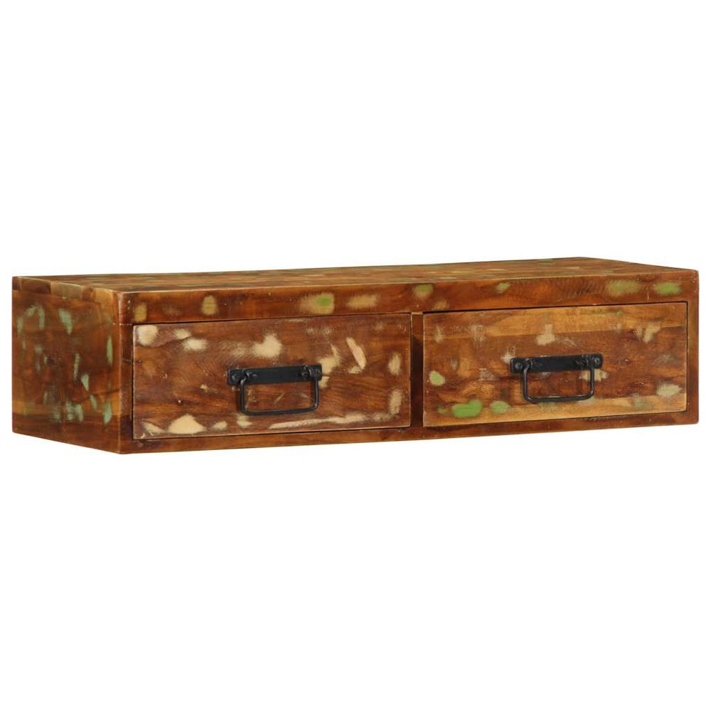 TV-Wandschrank 80 cm Altholz Massiv