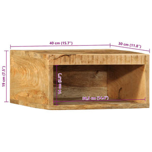 TV-Wandschrank aus Mangoholz, 40 cm