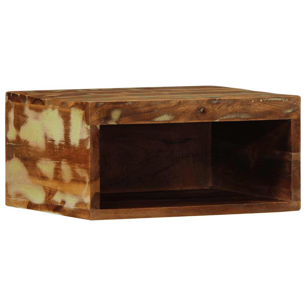 vidaXL Meuble TV mural 40x30x19 cm Bois de récupération massif