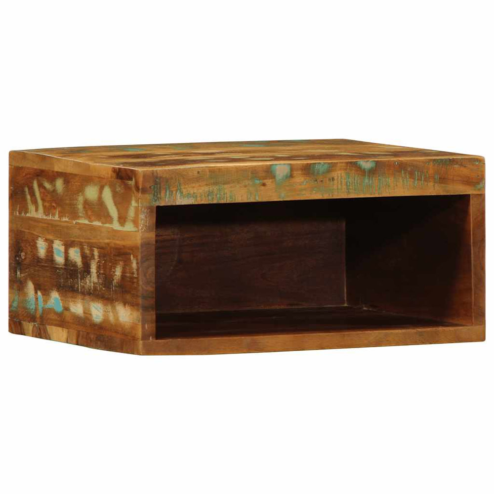 vidaXL Meuble TV mural 40x30x19 cm Bois de récupération massif