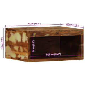 TV-Wandschrank Altholz 40x30x19 cm