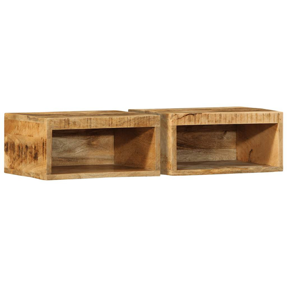 vidaXL Meubles TV muraux 2 pcs Bois de manguier brut