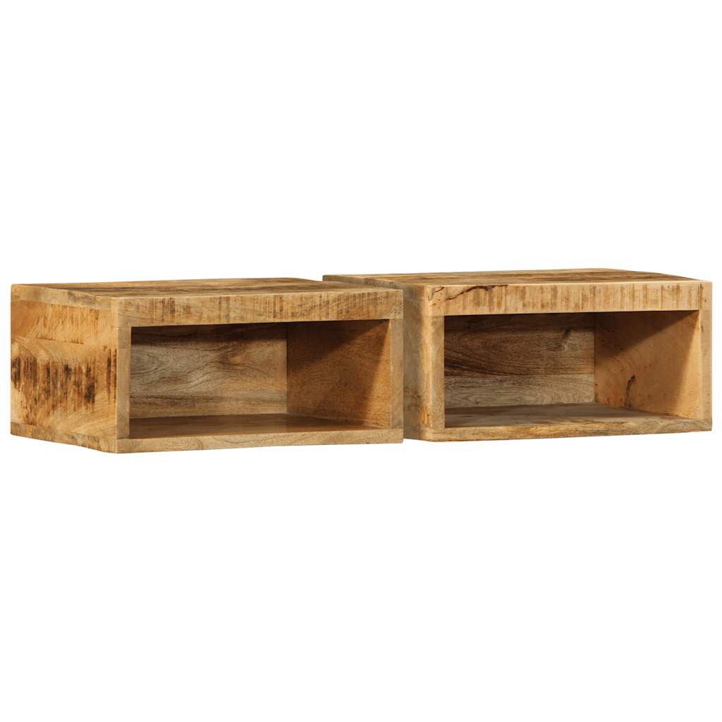 TV-Wandschränke aus Mangoholz, 2er-Set