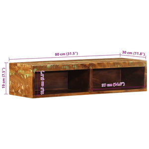 TV-Wandschrank Mangoholz 80 cm